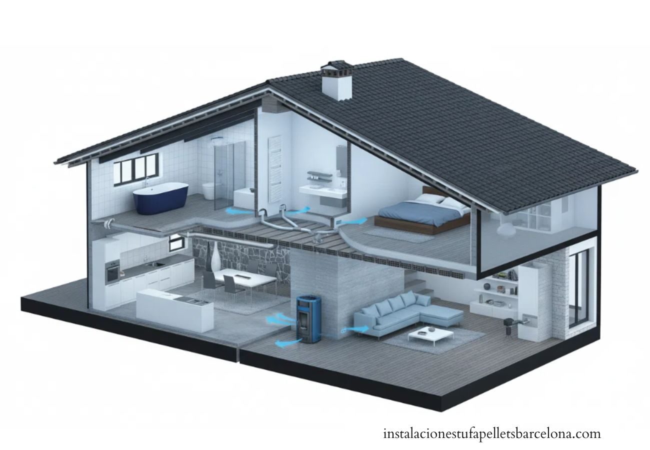 Instalación de hidroestufas de pellets